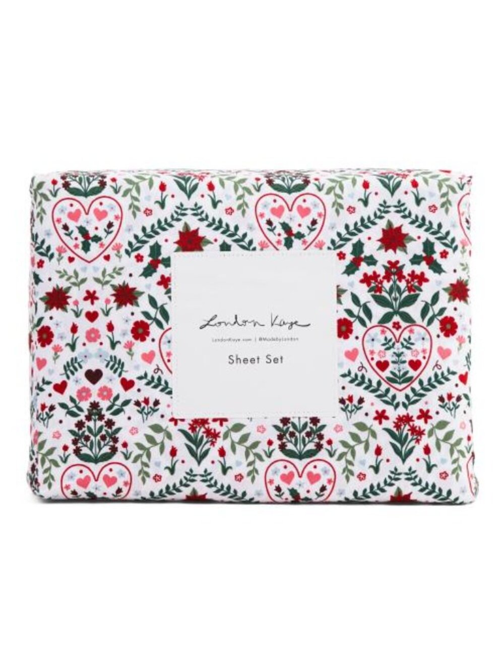 LONDON KAYE Holiday Garden Sheet Set